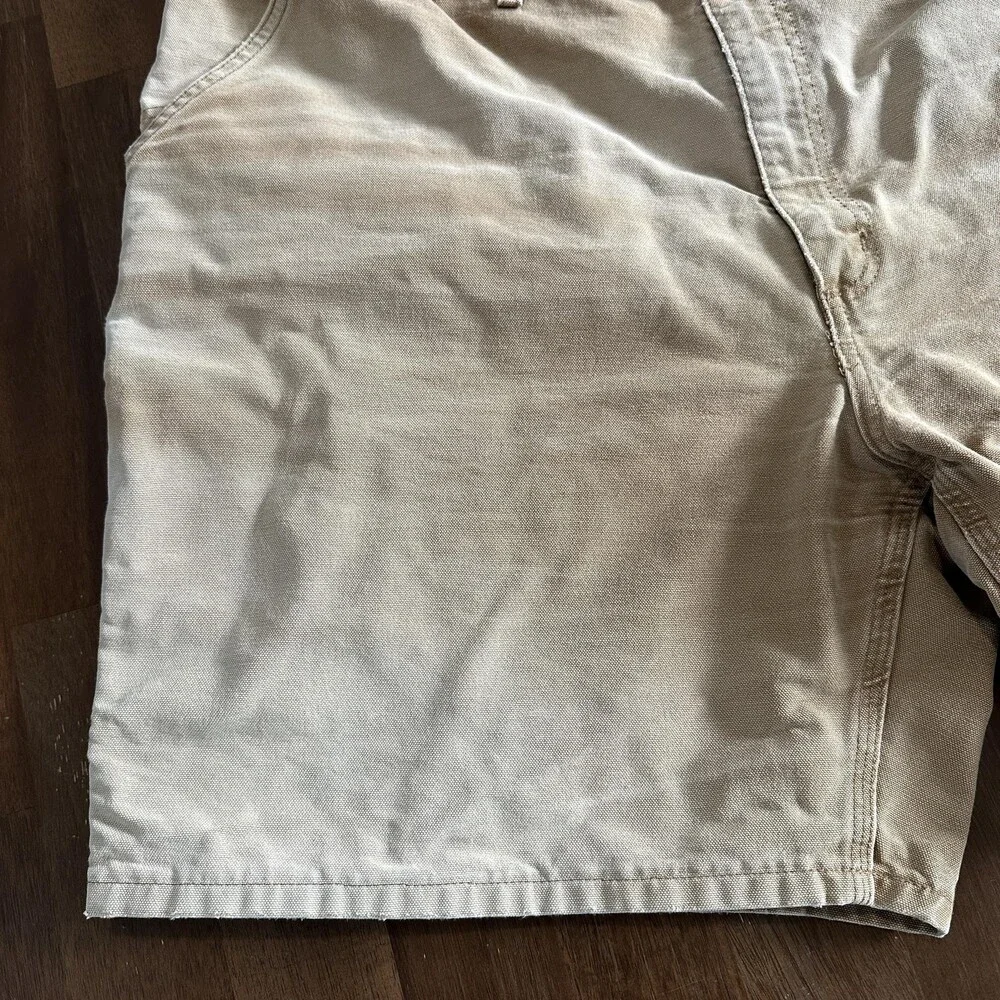 Carhartt Shorts Mens 46 Brown B25 Carpenter Work Canvas Utility Relaxed Fit